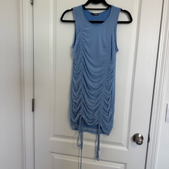 NWT Fashionnova Sweet Attitude Ruched Mesh Mini Dress - Picture 6 of 10